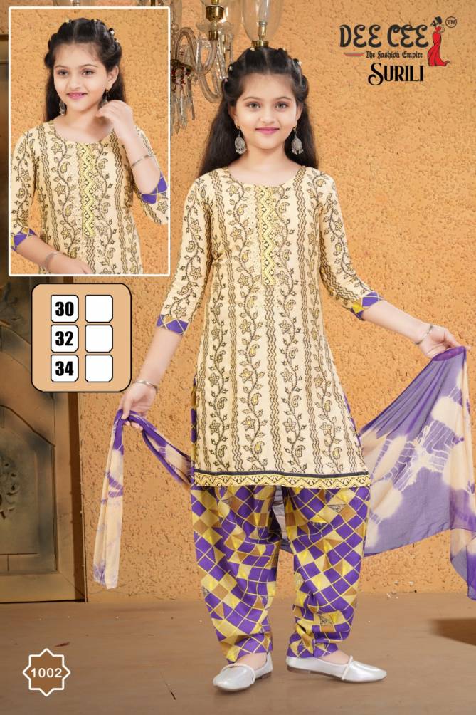 Surili By Deecee Rayon Printed Kurti Bottom With Dupatta Girls Wear Wholesale Price In Surat
